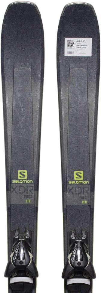 Second Life- Narty SALOMON XDR 80 CFR, 160 cm- Stan bardzo dobry
