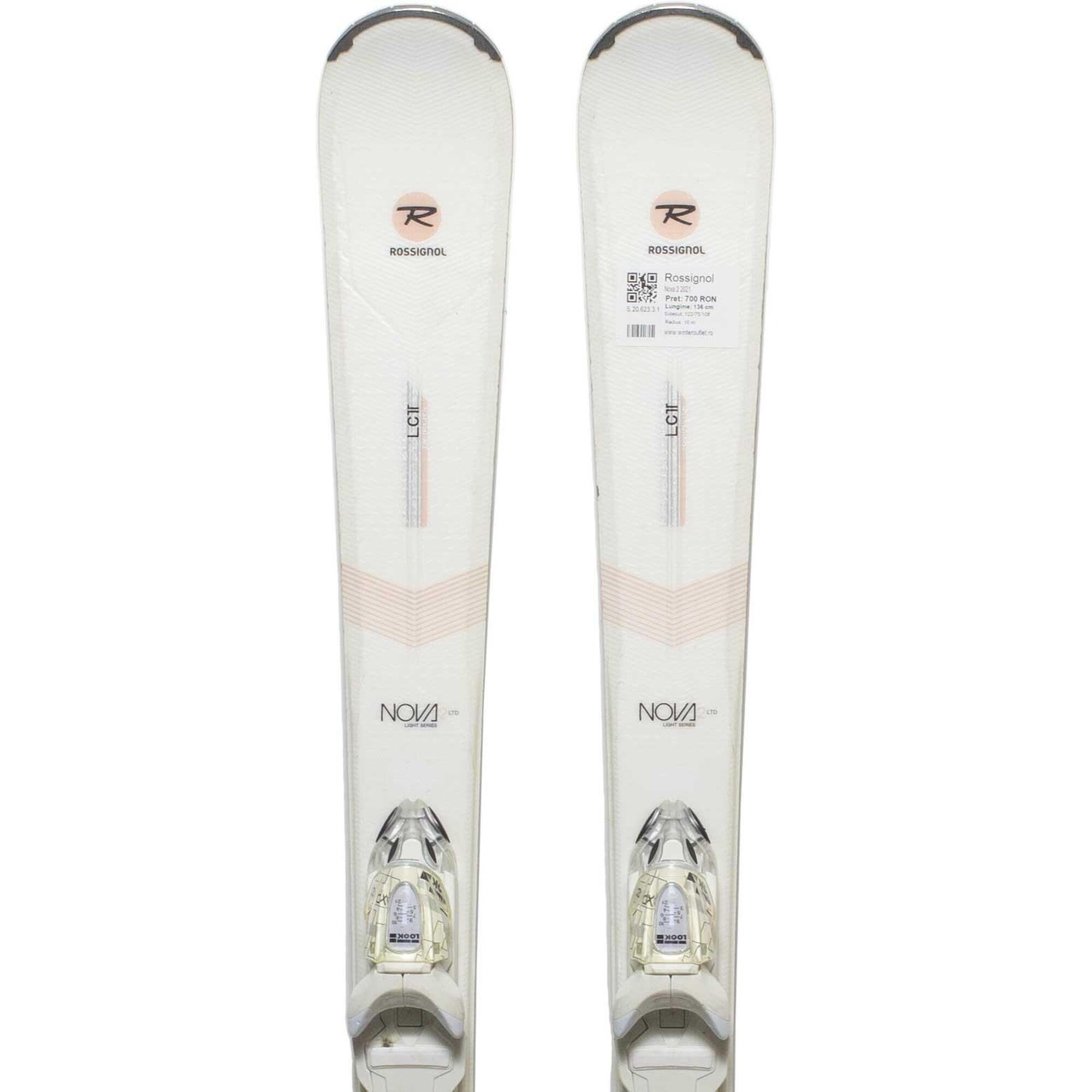 Używane narty - ROSSIGNOL Nova 2 2021, 136 cm, stan bardzo dobry