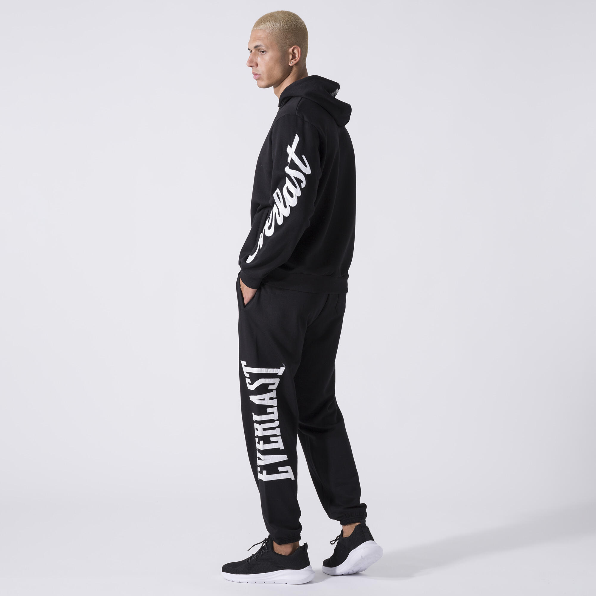 EXCLUSIVO SUDADERA CON CAPUCHA NEGRO ALGODÓN, POLIÉSTER 3/6