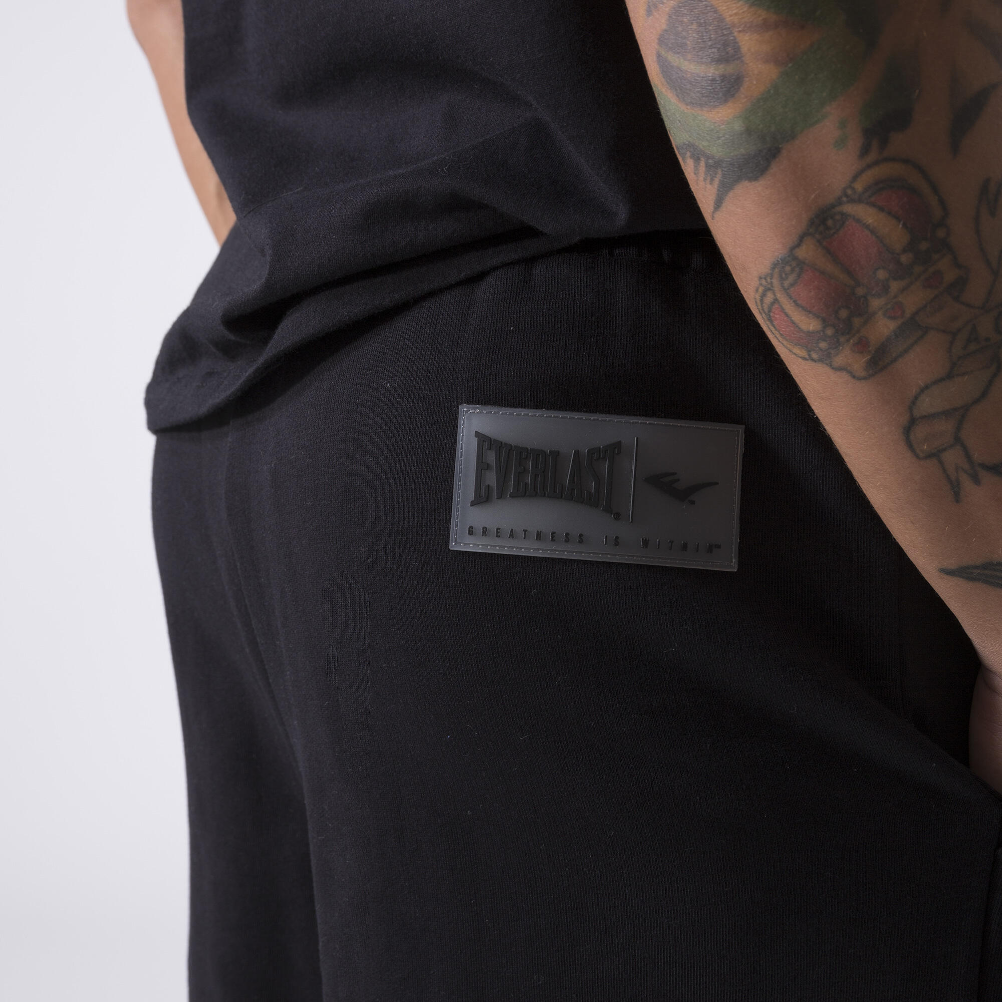 SHORTS ICONIQUES NOIR COTON, POLYESTER 6/6