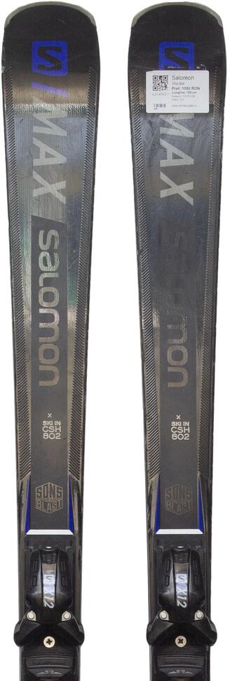 Second Life- Narty SALOMON S/Max Blast, 165 cm, stan dobry