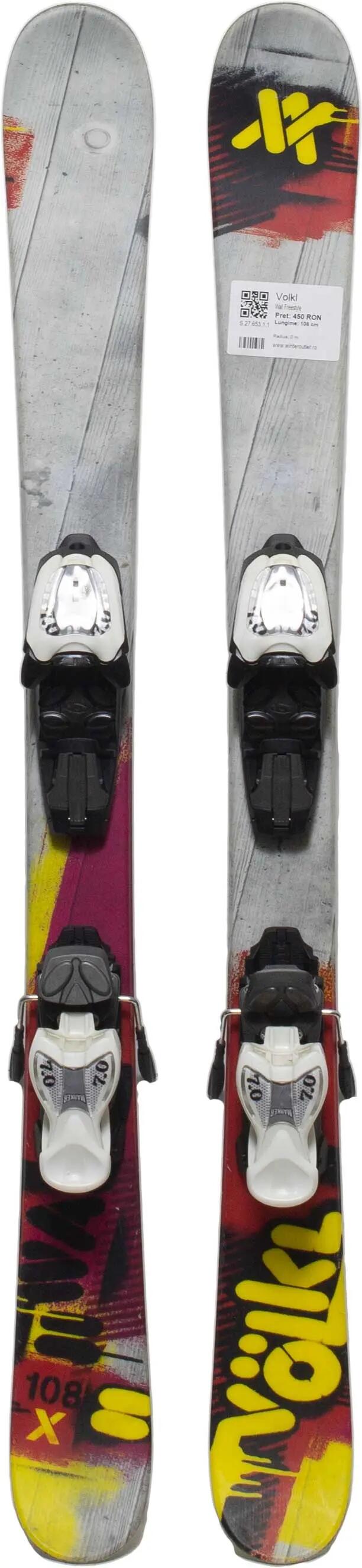 Használt gyereksíléc kötéssel - Volkl Wall Freestyle 128cm 2/4