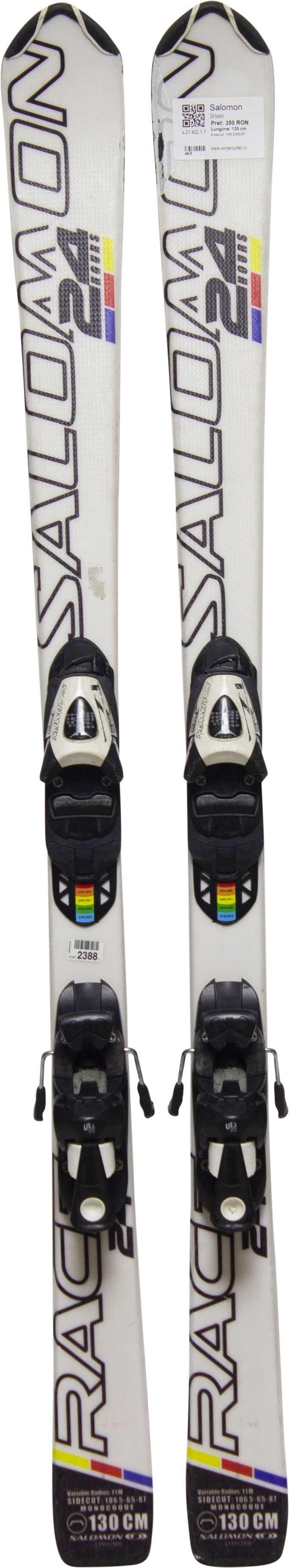 Skis d'occasion - SALOMON 24 heures, 100 cm, Très bon état 2/3