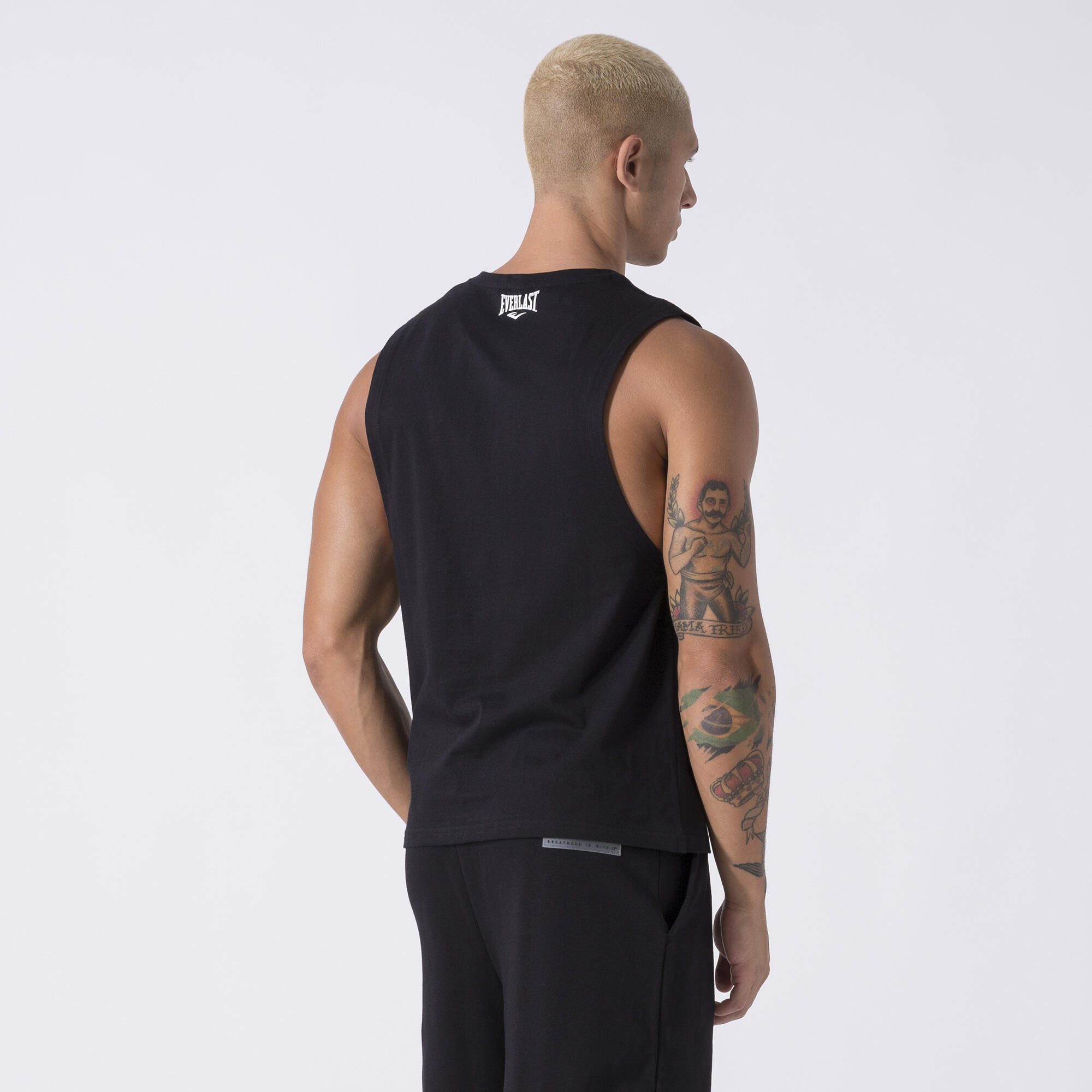 ICONIC CANOTTA IN JERSEY NERO COTONE 3/6