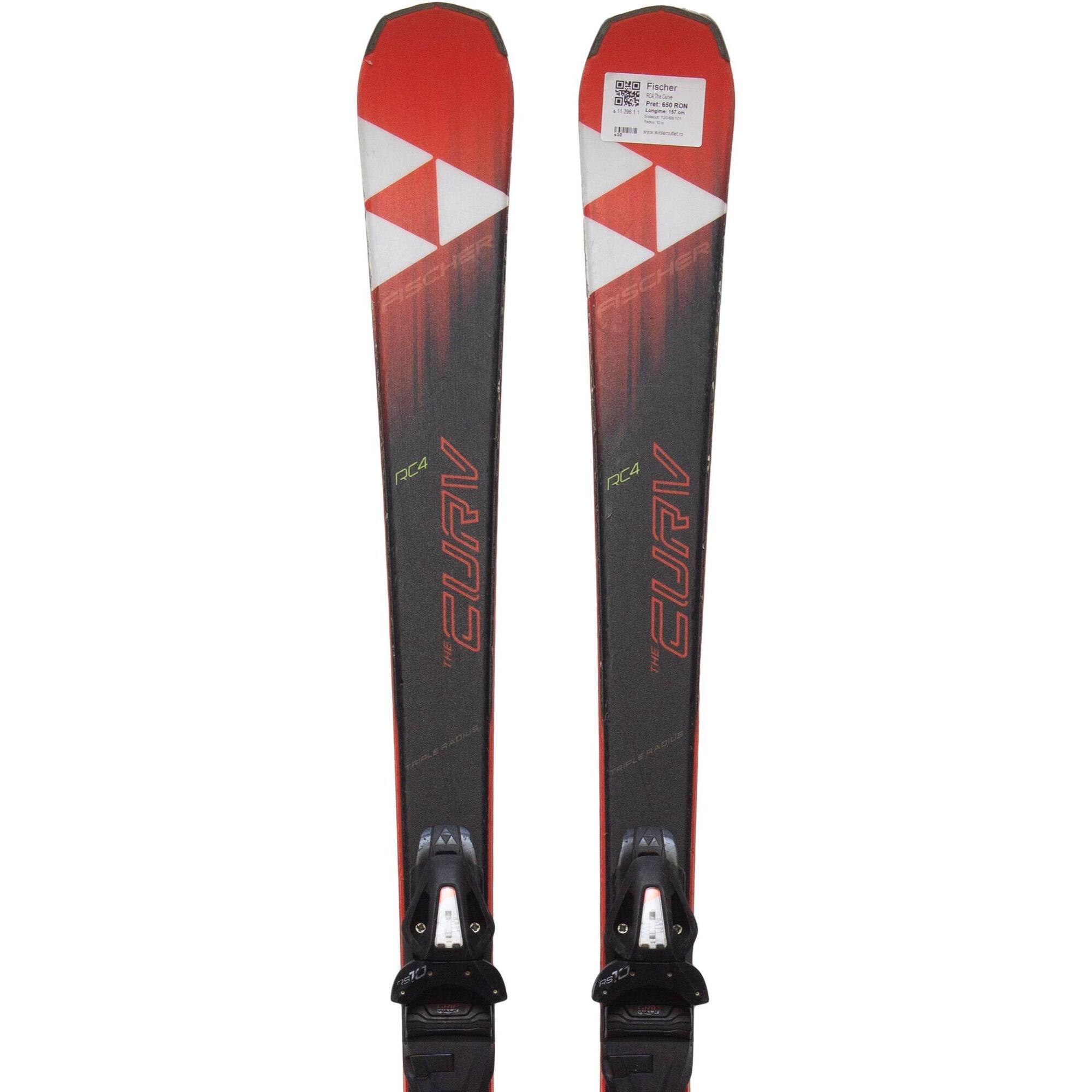 Używane narty - FISCHER RC4 The Curve, 164 cm, stan dobry