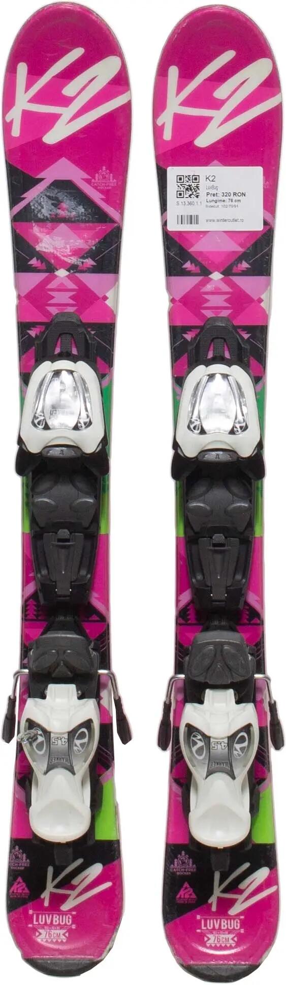 Használt gyereksíléc kötéssel - K2 LuvBug 76cm 2/4