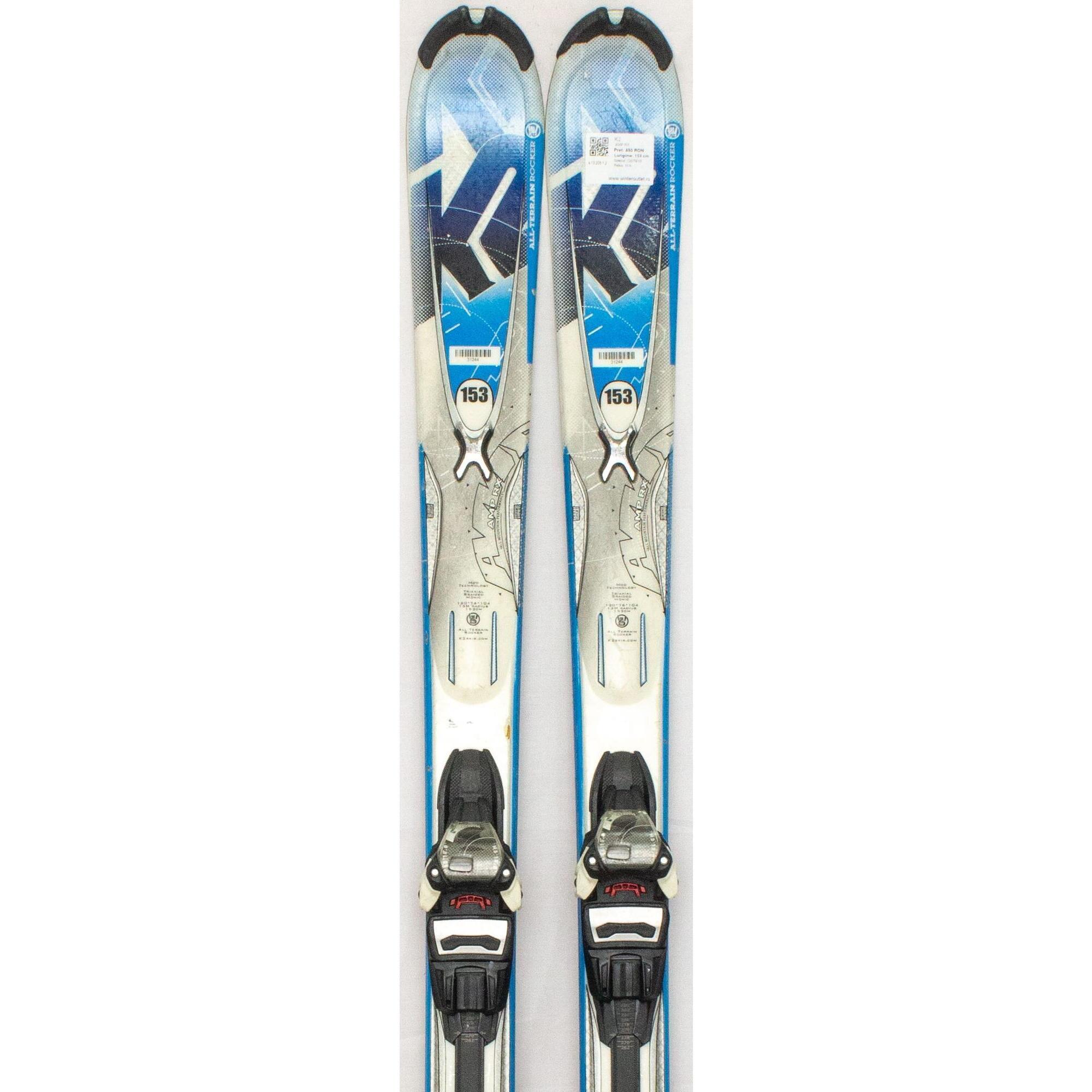 Używane narty - K2 AMP RX, 167 cm, stan dobry
