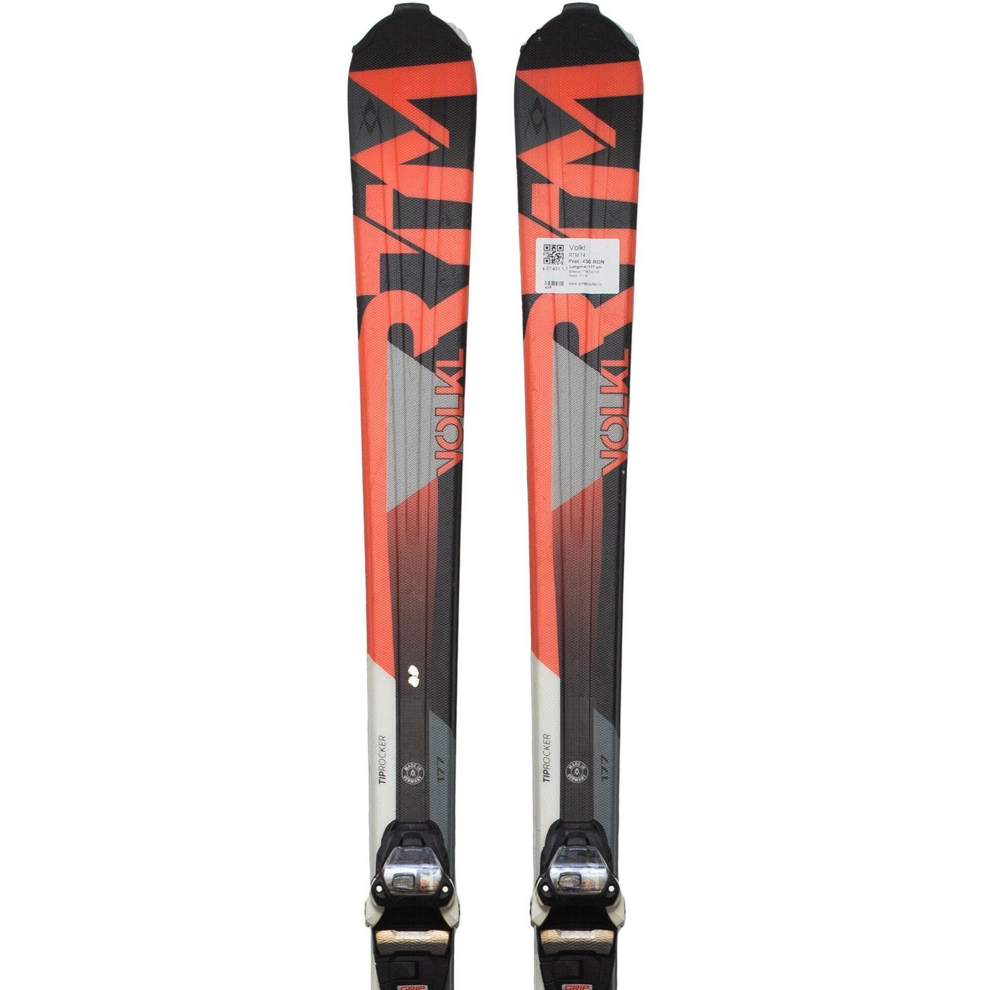 Używane narty - VOLKL RTM 74, 177 cm, stan dobry