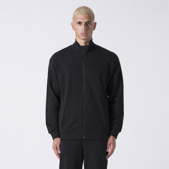 CHAQUETA CON CREMALLERA ICONIC NEGRO ALGODÓN, POLIÉSTER