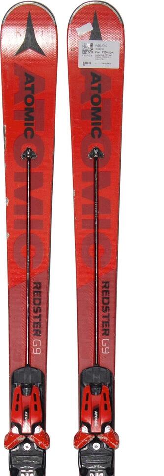 Second Life- Narty ATOMIC Redster G9, 177 cm- Stan zadowalający