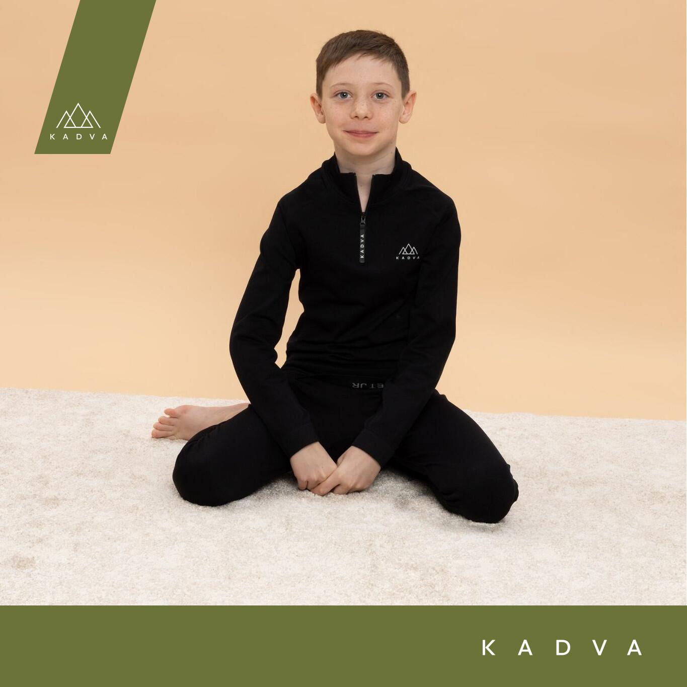 Un conjunto de ropa interior termoactiva para niños KADVA Tyros Set Jr 7/7