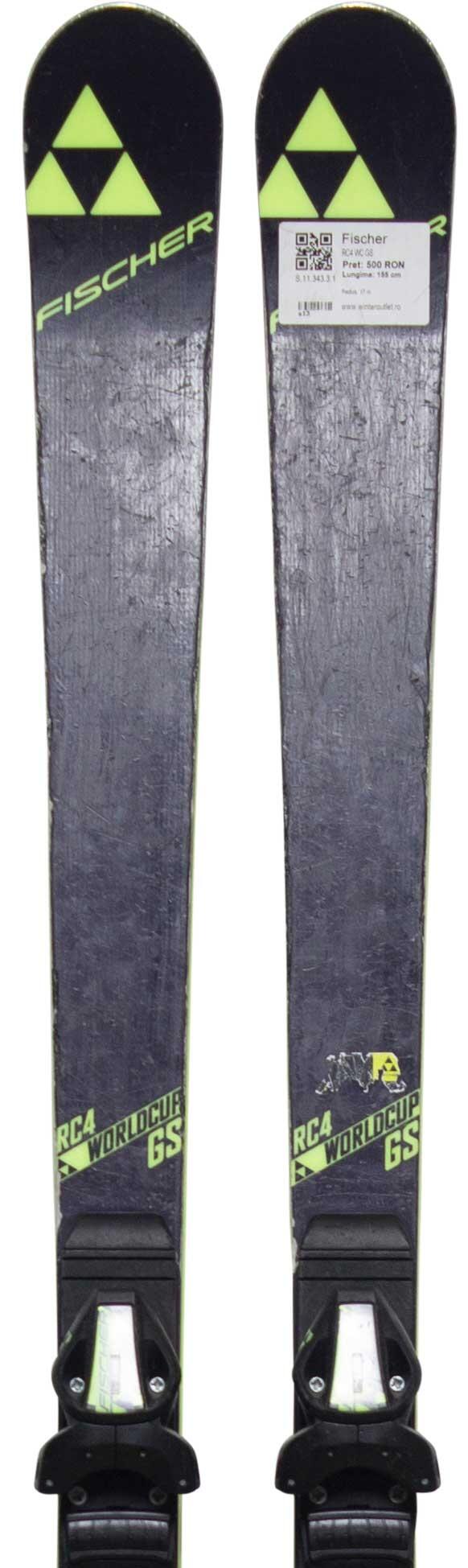 FISCHER Skis d'occasion - FISCHER RC4 WC GS, 160 cm, Bon état