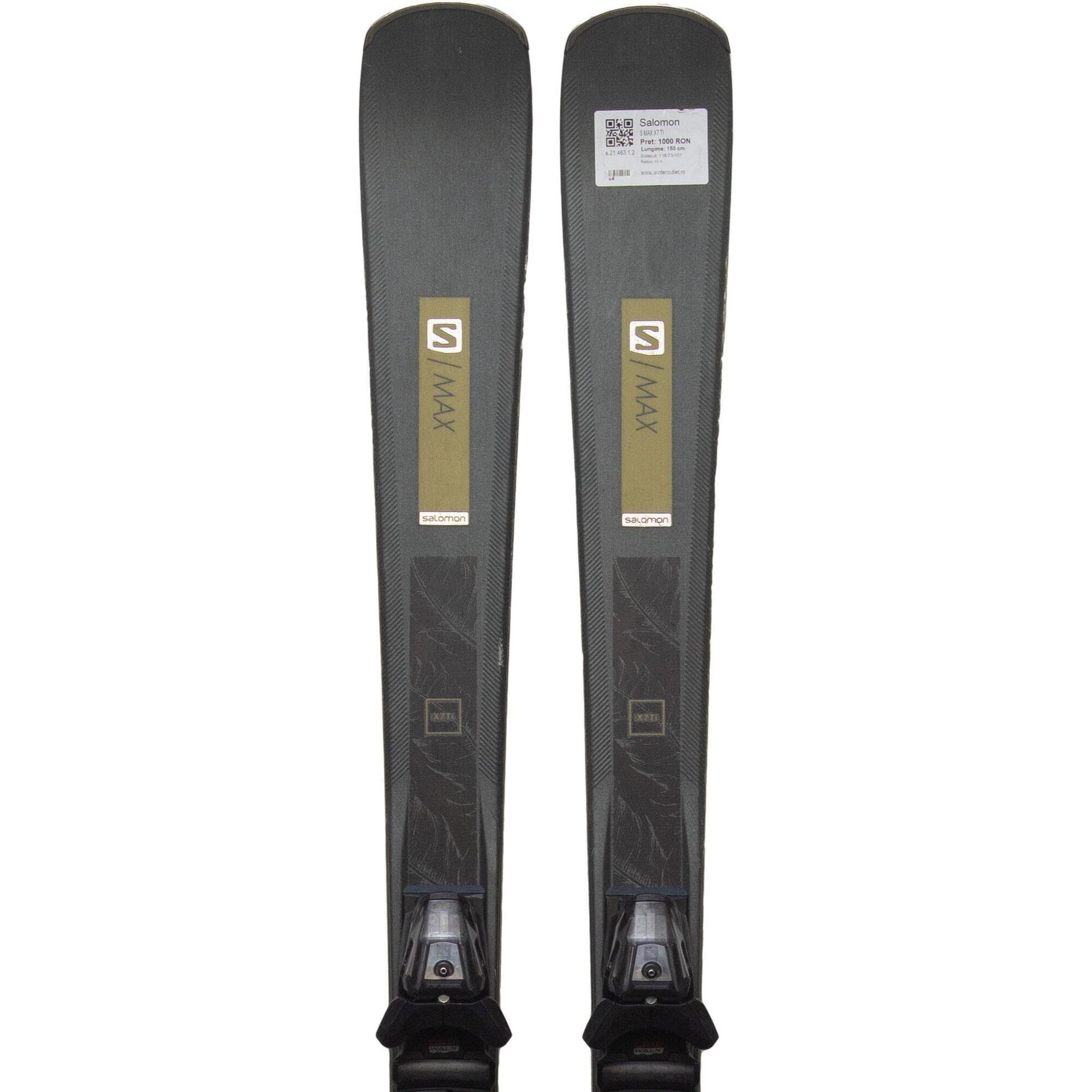 Używane narty - SALOMON S MAX X7 TI, 160 cm, stan bardzo dobry