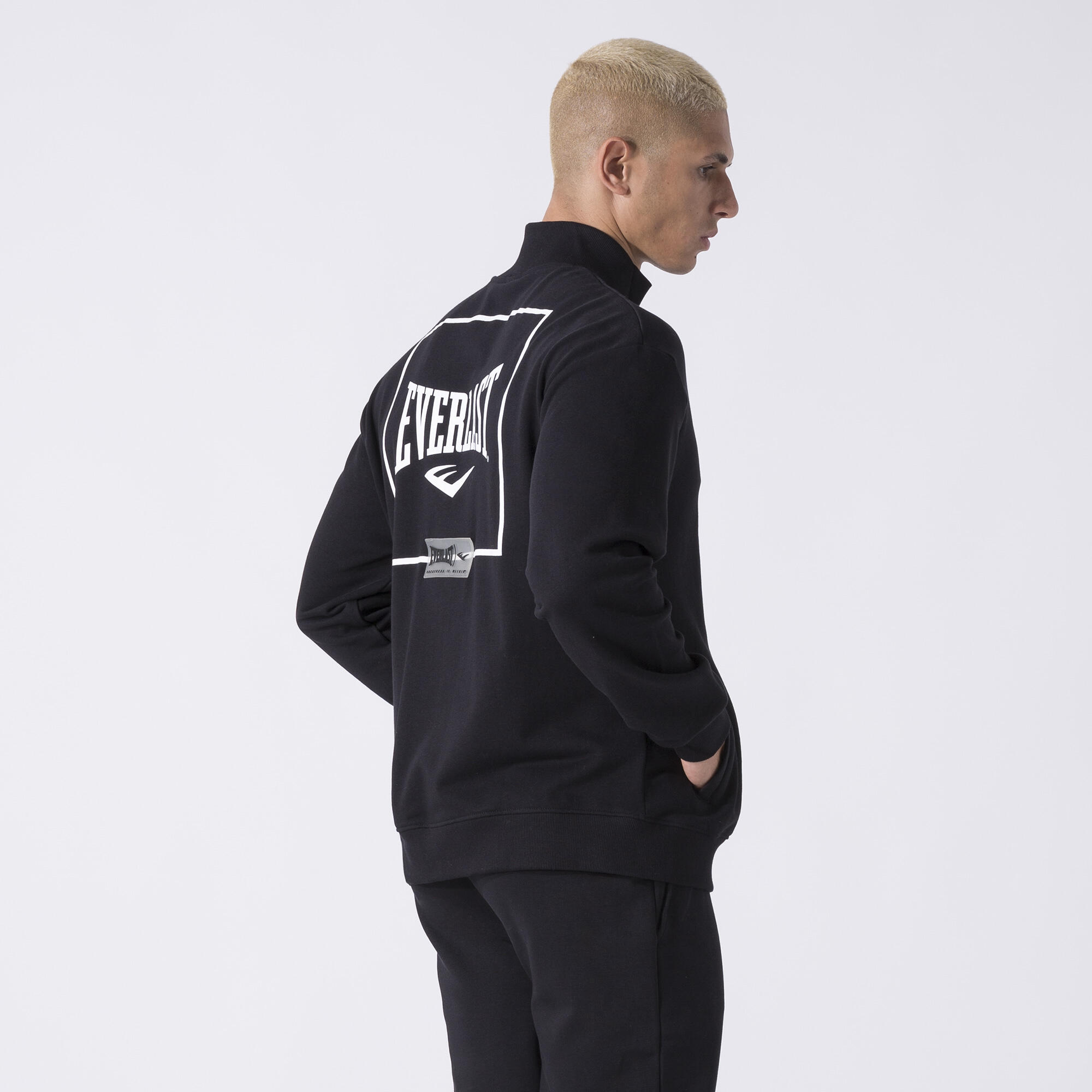ICONISCHE JAS MET VOLLEDIGE RITSSLUITING ZWART KATOEN, POLYESTER 4/6