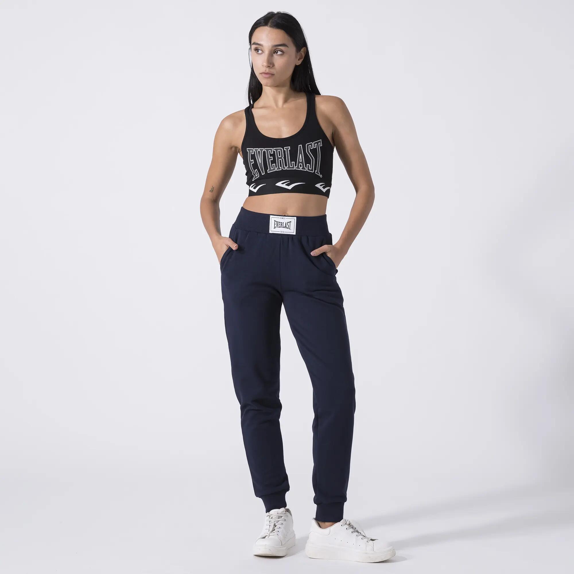 ICONIC PANTALONE CON POLSINO AL FONDO BLU NAVY COTONE, POLIESTERE 3/6