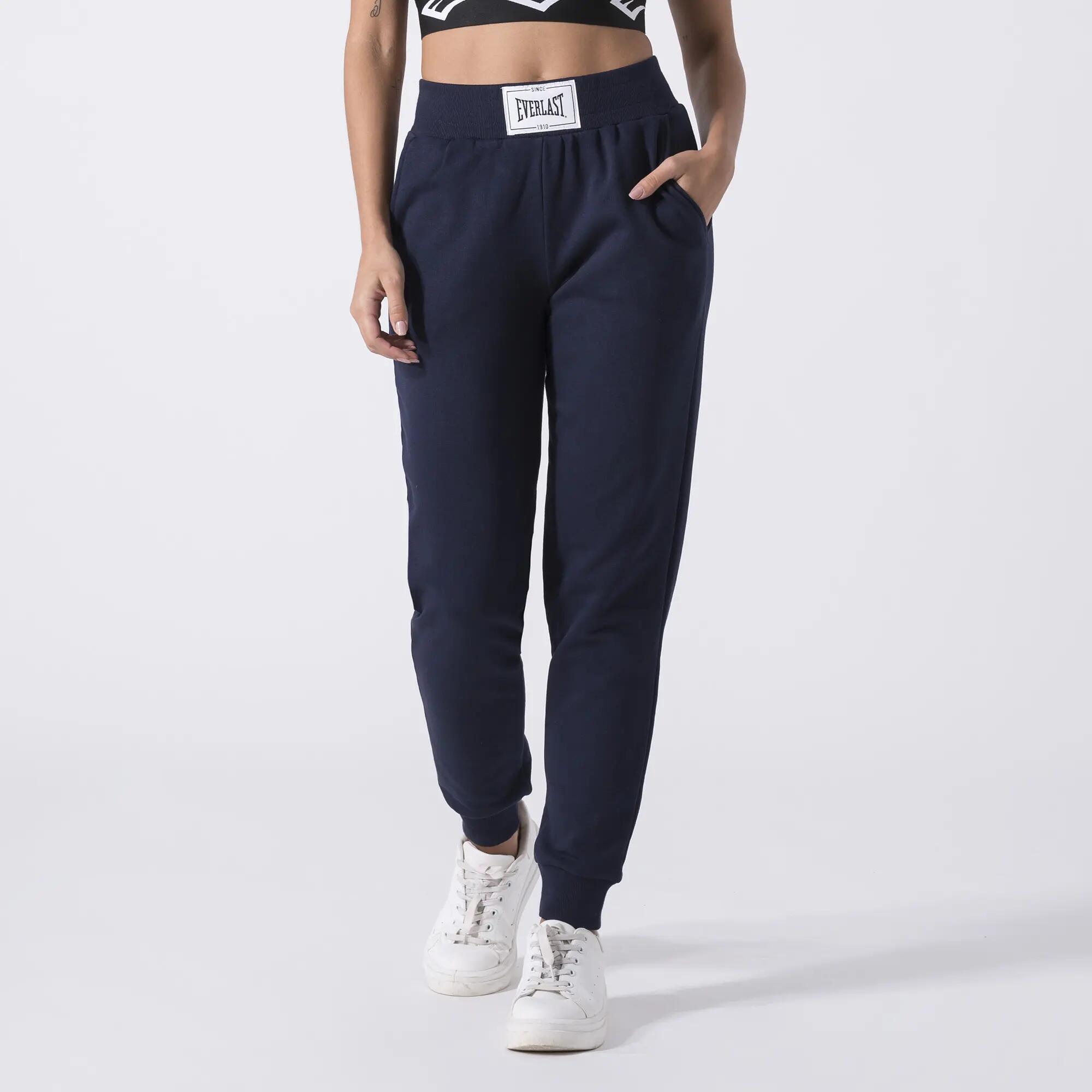 ICONIC PANTALONE CON POLSINO AL FONDO BLU NAVY COTONE, POLIESTERE 2/6
