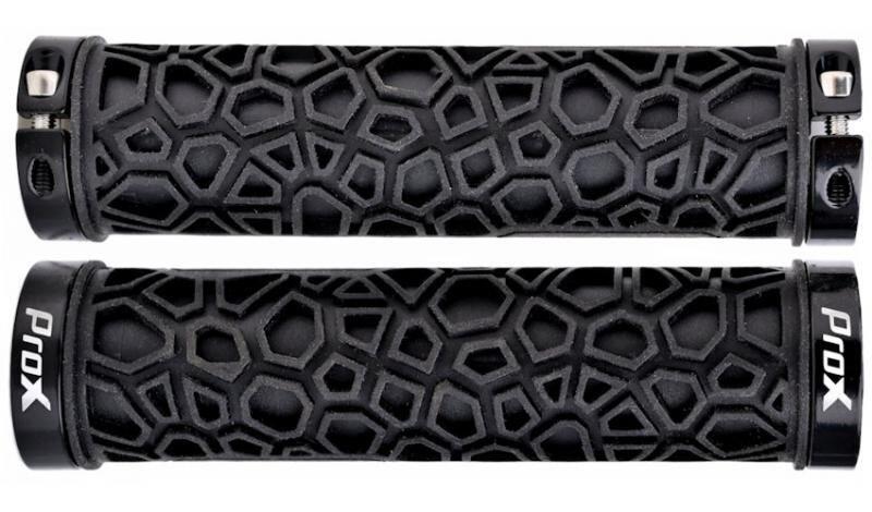Chwyty rowerowe PROX GP-53 Czarne 130MM Skręcane