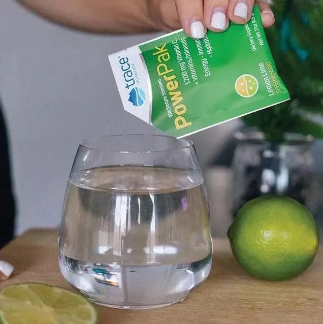 Trace Minerals-PowerPak Citrom Lim ízű Elektrolit ital + C-Vitamin 30 tasak,147g 2/7