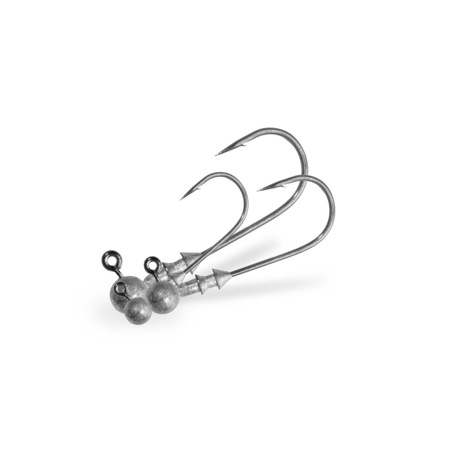 LINEAEFFE CABEÇOTE NOMURA REDONDO 5GR 2/0 x3 PARA PESCA COM AMOSTRA VINIL