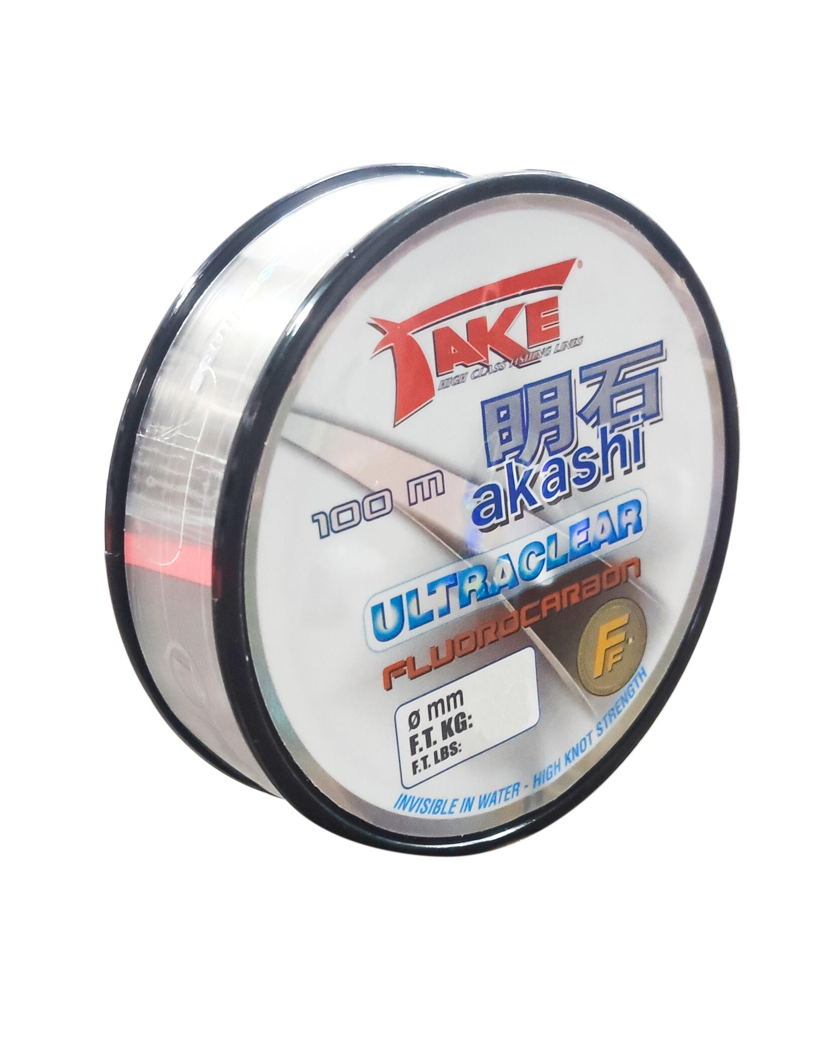 FIO TAKE AKASHI FLUOROCARBONO 100MT 0.25MM a 0,40MM 2/3