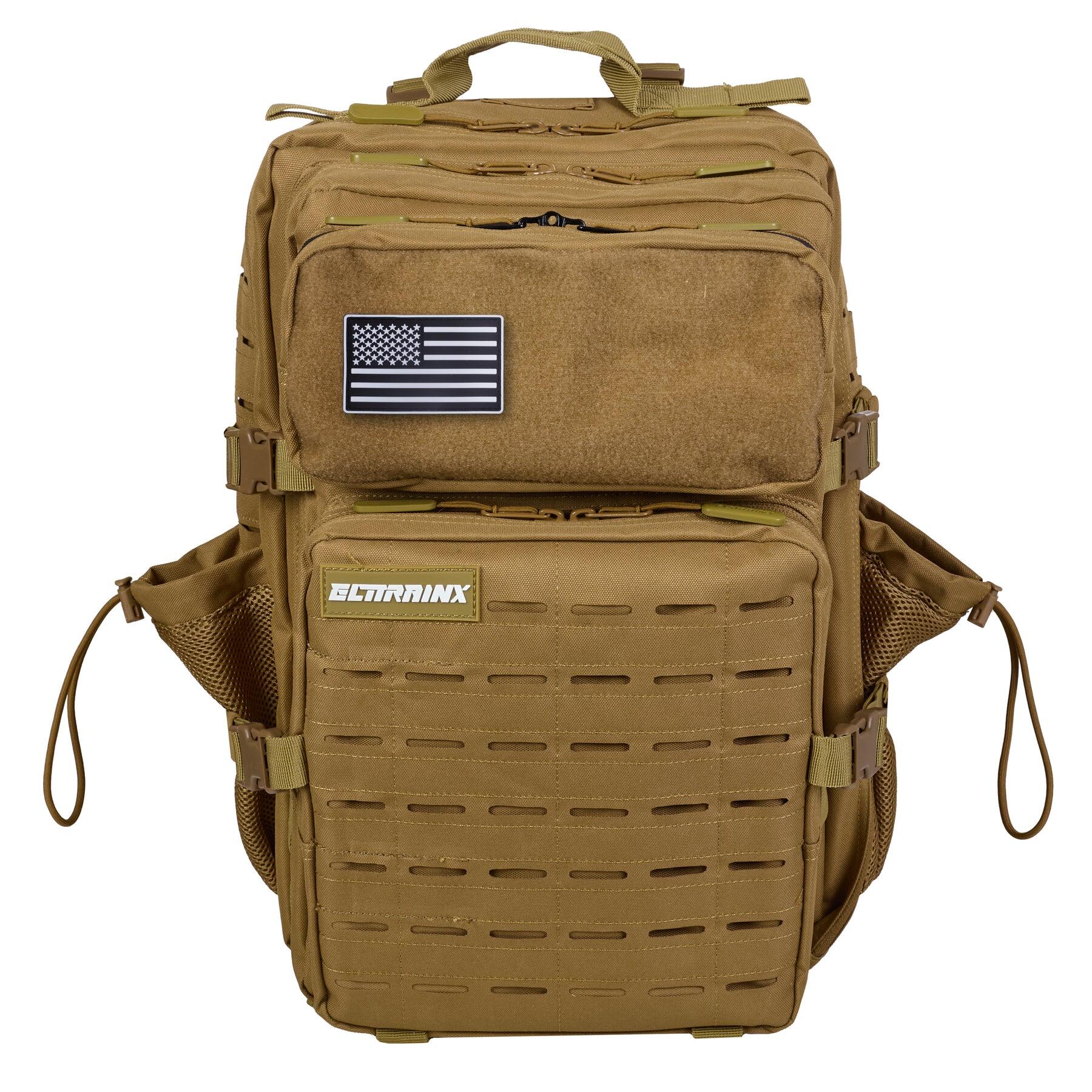 ELITEX TRAINING Militaire tactische rugzak ELITRAINX V2 KAKI 45L voor sport en reizen