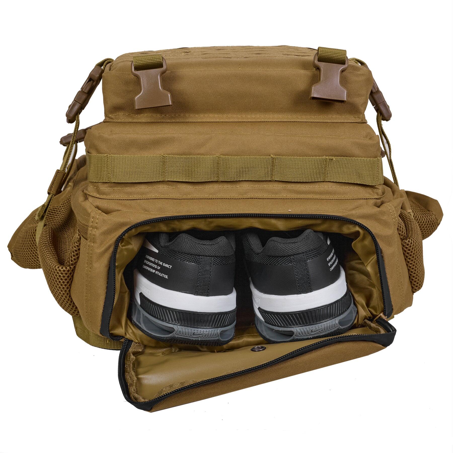 Zaino Tattico 45L THORXCORE Impermeabile - Per Crossfit, Palestra, Viaggi, Con Sistema MOLLE E Toppe Incluse