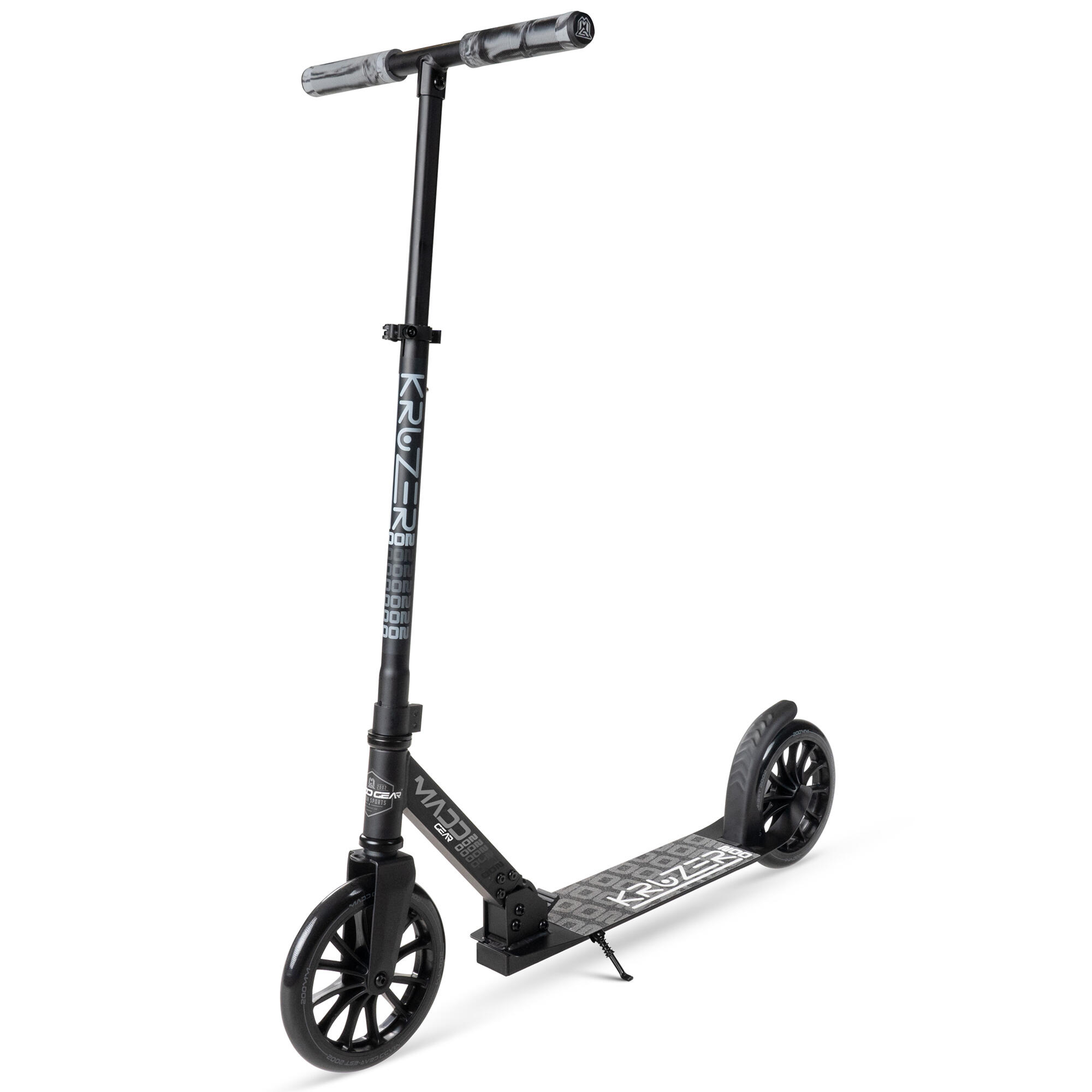 MADD GEAR PRO Carve Kruzer V2-200 Big Wheel Commuter Folding Scooter - Black