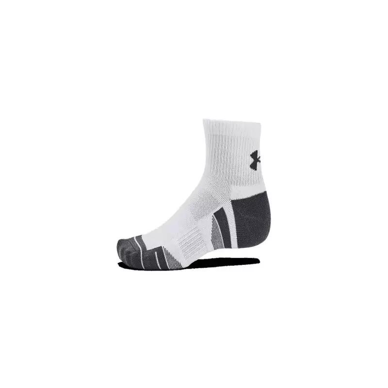 Chaussettes de sport Under Armour Performance Tech quarter Blanc 3 paires 2/2