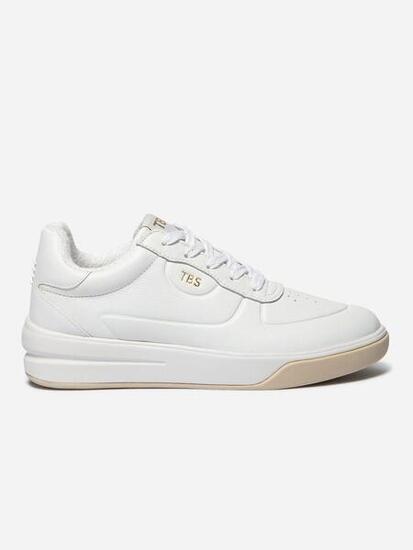 1973 Baskets Femme CLAUDIE Extra Blanc talon 40 mm cuir