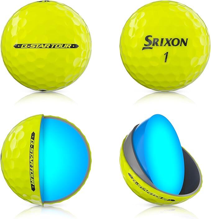 Srixon Q-STAR Tour nova bola de golfe 2024, amarela 2/5