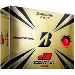 Doos met 12 Bridgestone E12 Contact-golfballen rood