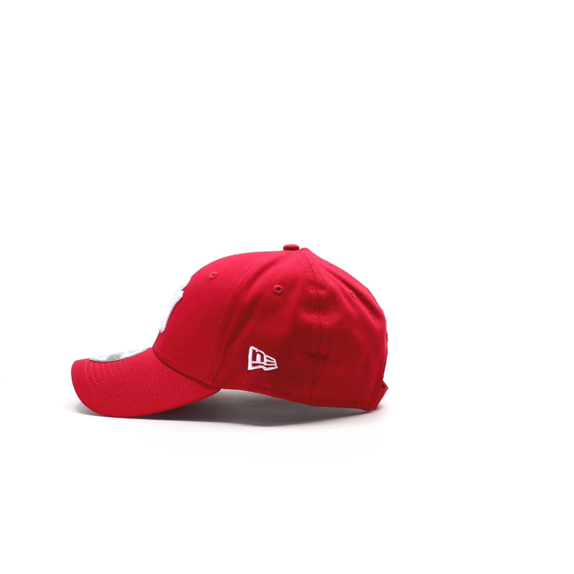 Boné New Era The League Essential MLB Nova Cor Escarlate/Branco 3/6