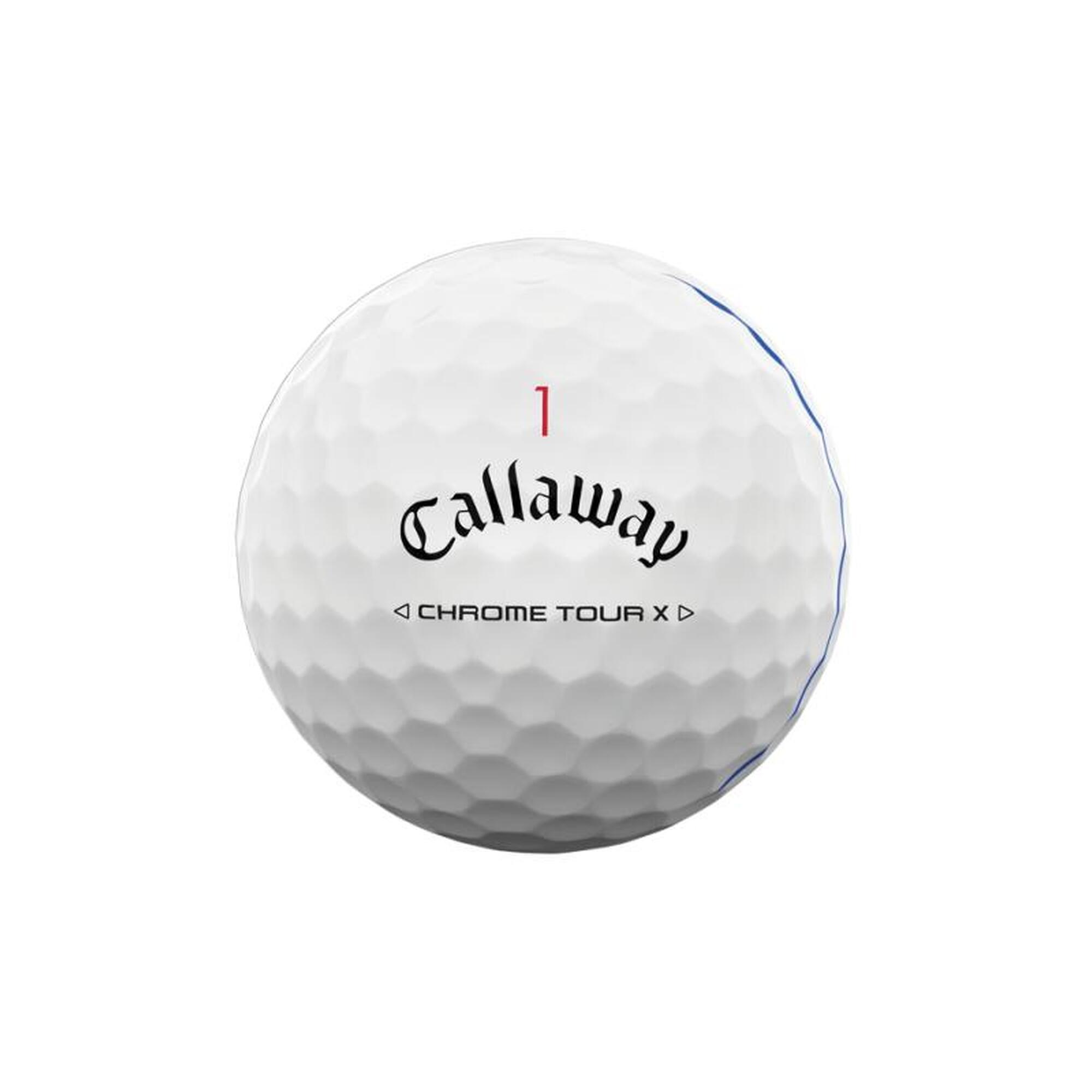 Balles de golf Callaway New Chrome Tour X Triple Track 2024
