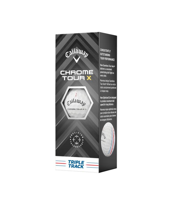 Palline da golf Callaway New Chrome Tour X Triple Track 2024 2/4