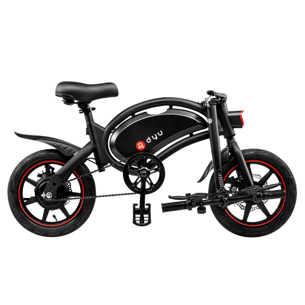 DYU D3F Ciclomotore elettrico pieghevole 14 pollici nero 4/5