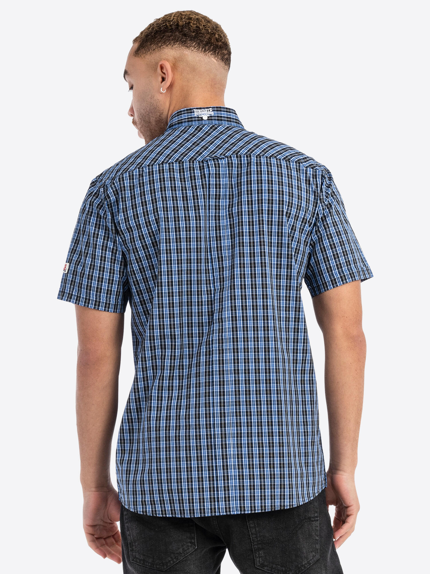 Chemise pour homme Lonsdale Brixworth bleue 4/5