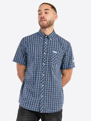 Lonsdale herenoverhemd korte mouw slim fit brixworth