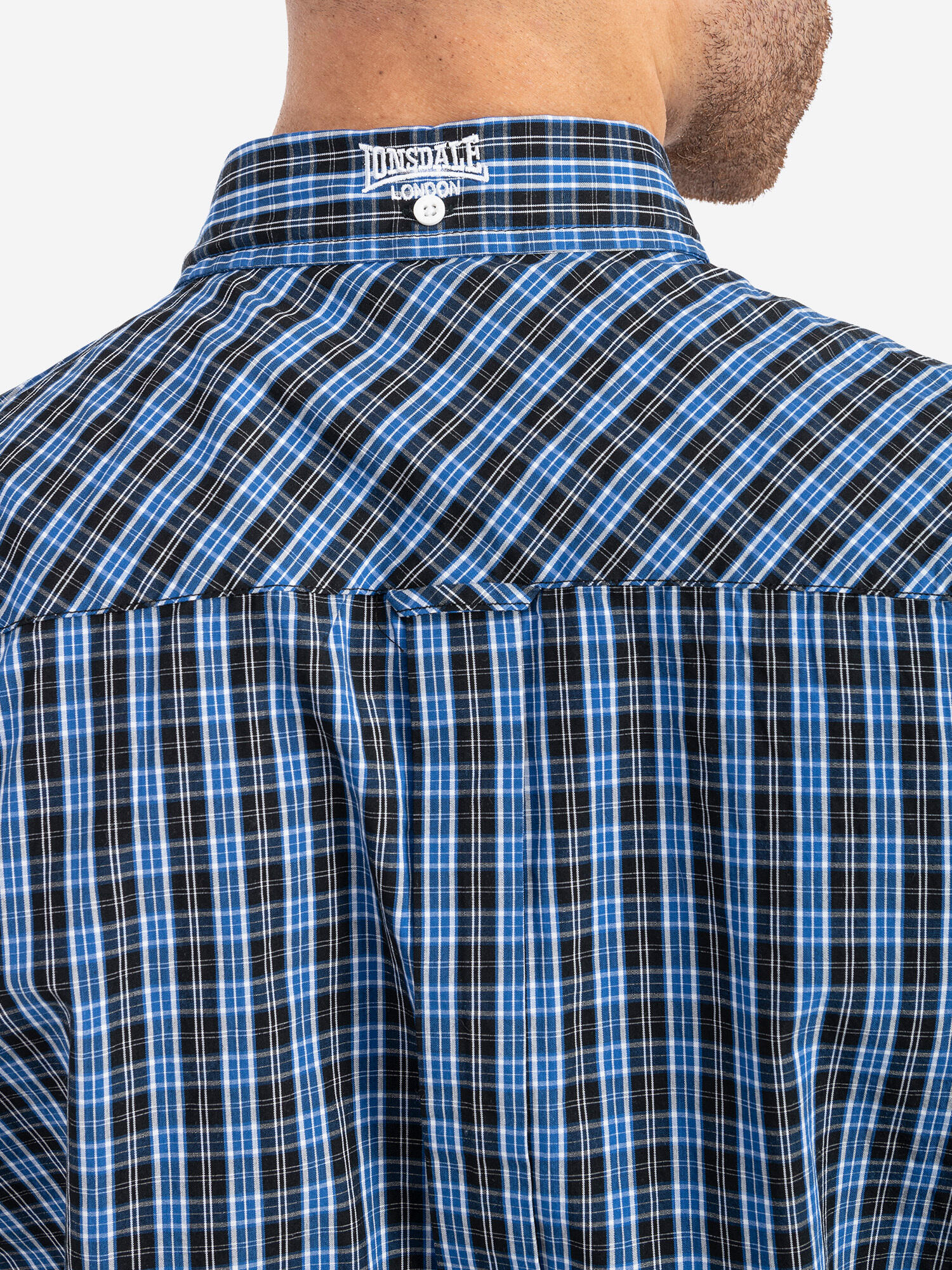 Chemise pour homme Lonsdale Brixworth bleue 5/5