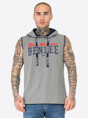 Benlee heren mouwloos t-shirt met capuchon regular fit epperson