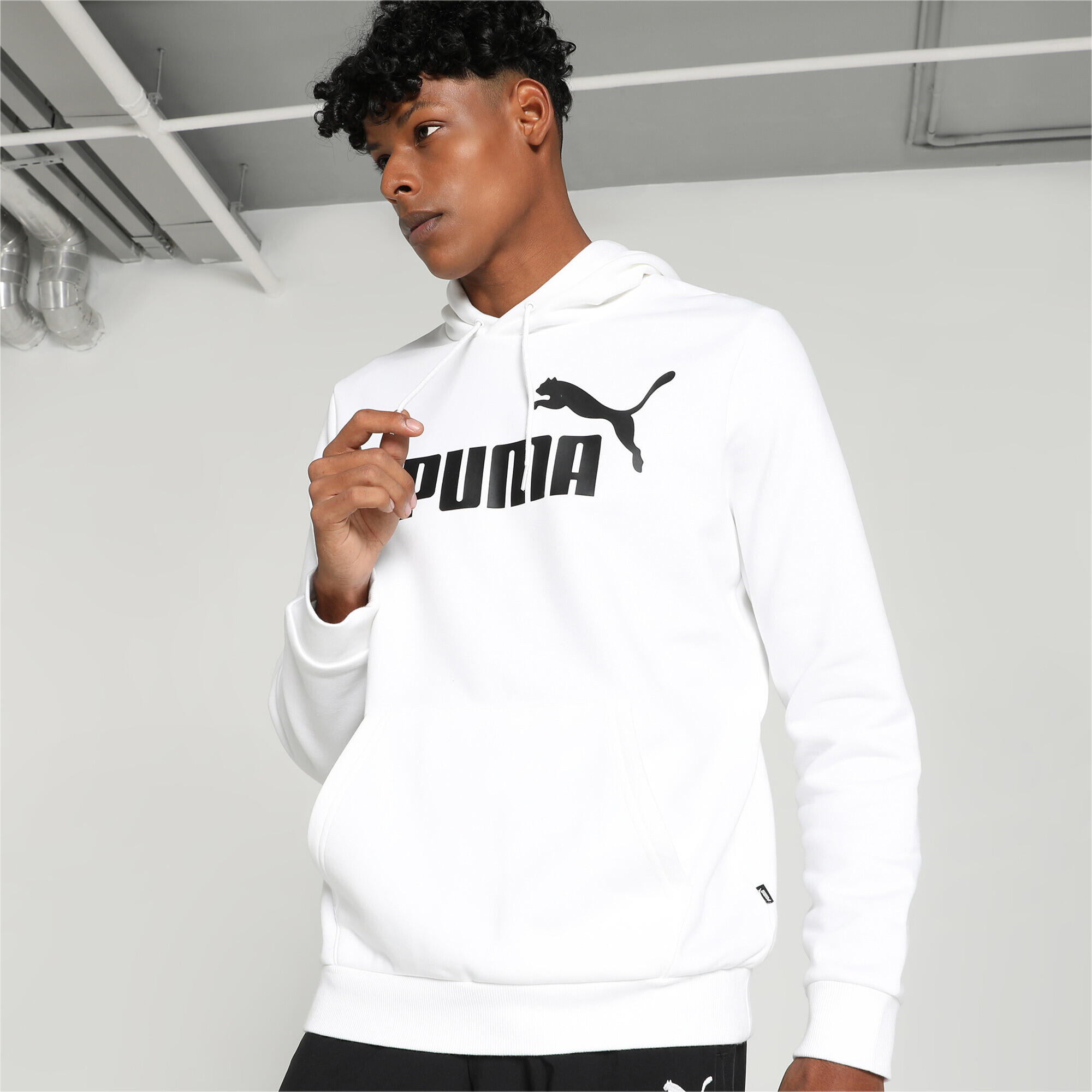Sudadera con capucha Essentials Big Logo Hombre PUMA White 4/7