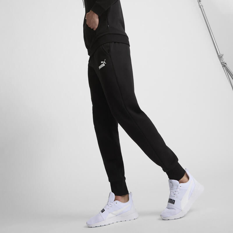 Pantaloni barbati Puma Essentials Logo, Negru