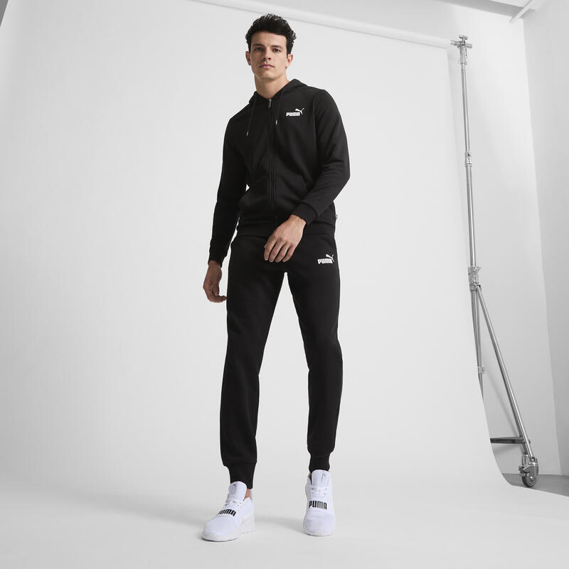Pantaloni barbati Puma Essentials Logo, Negru
