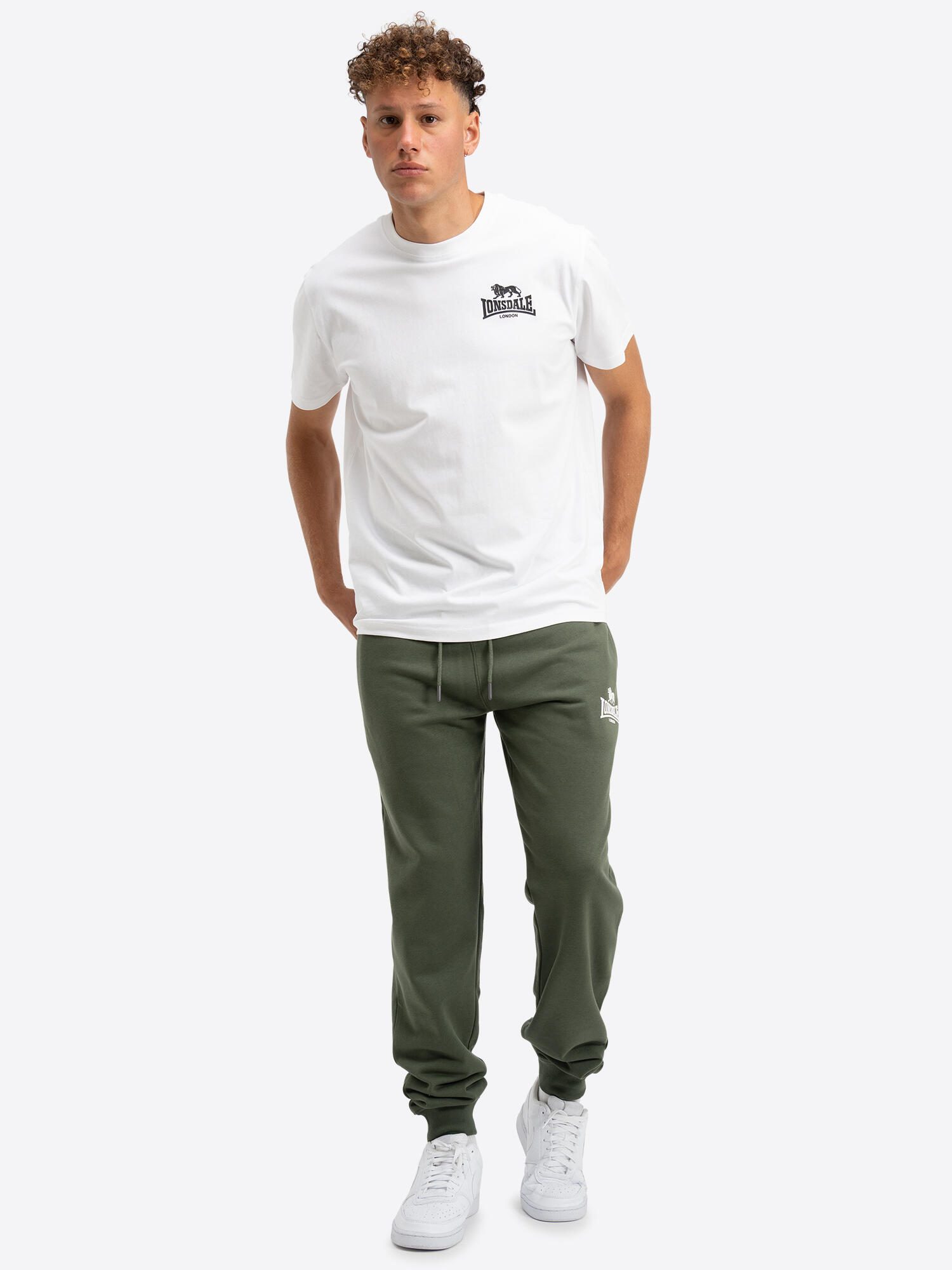 LONSDALE Heren-T-shirt, regular fit dubbelpak BLAIRMORE 3/7