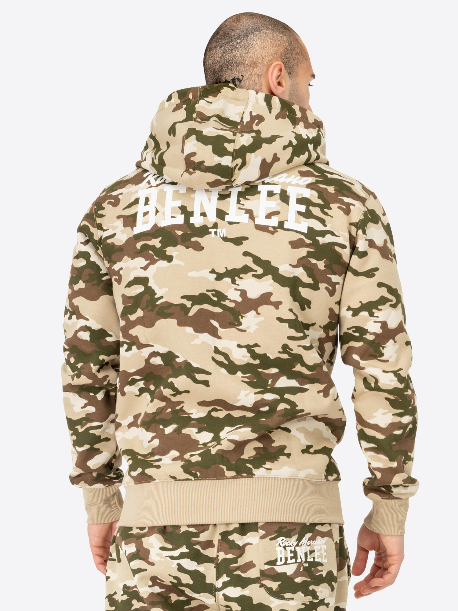 BENLEE Heren sweatjas met capuchon en ritssluiting, normale pasvorm FREZEN 4/5