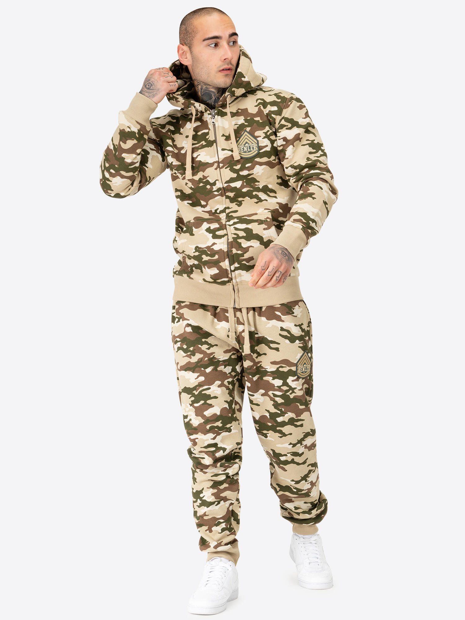 BENLEE Heren sweatjas met capuchon en ritssluiting, normale pasvorm FREZEN 3/5