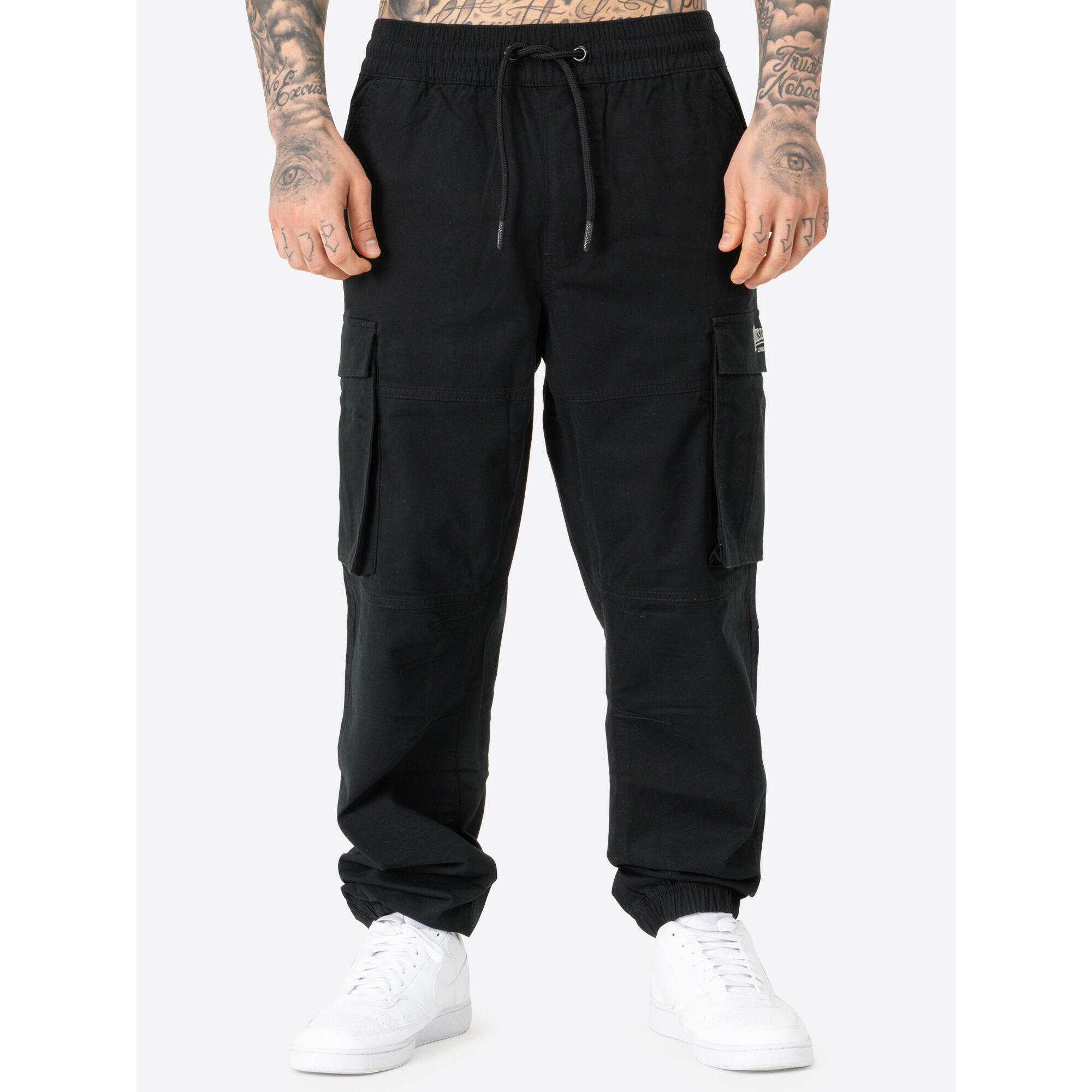 Lonsdale - Pantalon Cargo Coupe Régulière Lonsdale Mickley - Pantalons - Gris|noir - 42 M/l - Decathlon