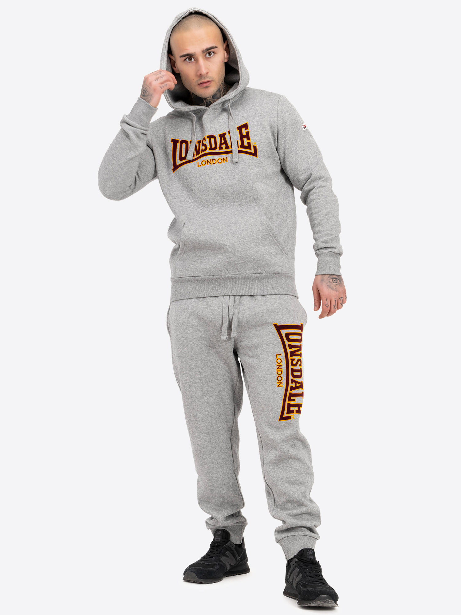 Felpa con cappuccio Lonsdale Classic Ll002 3/5