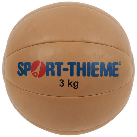 Medizinball Klassik 3 kg, ø 24 cm Gymnastik Unisex Natur