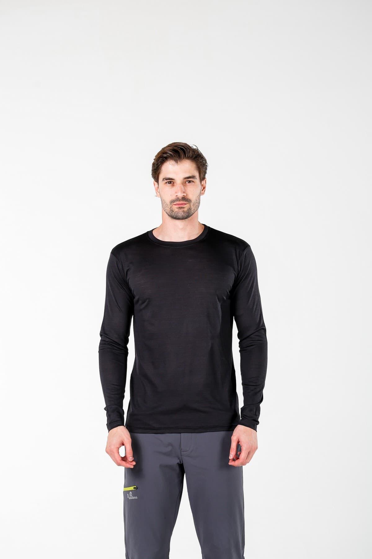 Koszulka termoaktywna męska Woolona Remus z długim rękawem 100% Merino 2/4