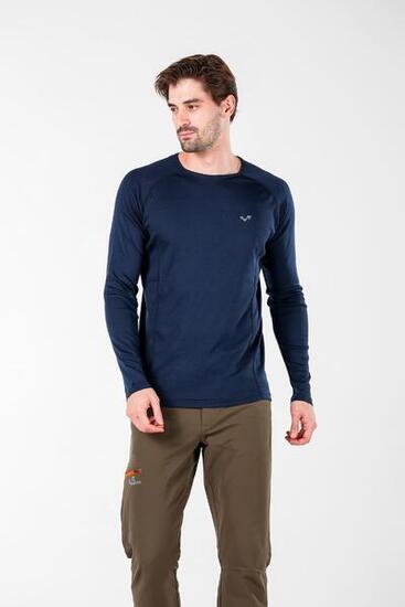 Remus - męska koszulka termoaktywna 100% merino (195 g/m²) M, Granatowy